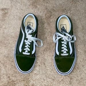 Green vans, size Womens 7